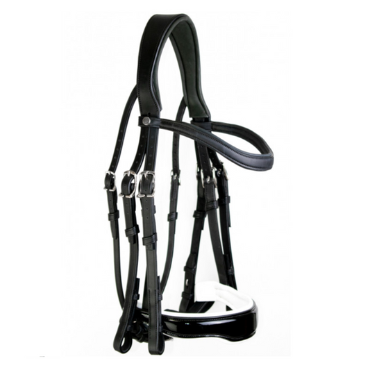 Origin Dressage Double Bridle with Patent Crank Noseband